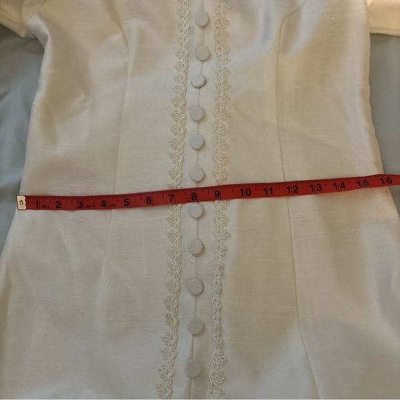 Vintage Lorrie Deb of San Francisco 1950s Ivory Wedding Dress Cape Train SZ 9 10 - Picture 13 of 15